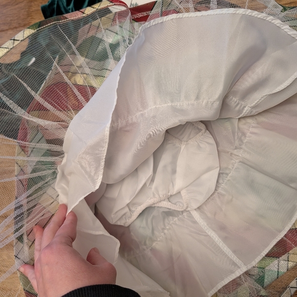 NWT! Iris & Ivy Plaid Stretch Velvet & Taffeta Party Dress - Picture 5 of 14